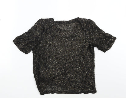 Next Womens Gold   Basic T-Shirt Size 8