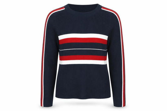 Primark Womens Blue Striped  Pullover Sweatshirt Size 6