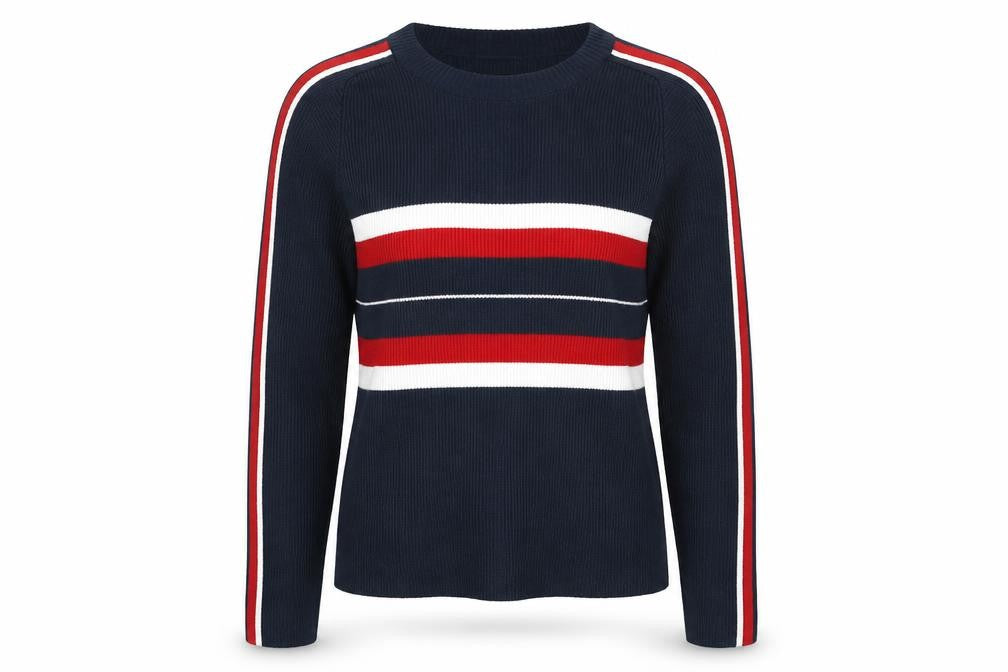 Primark Womens Blue Striped  Pullover Sweatshirt Size 6
