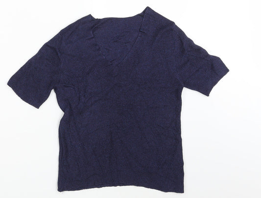 M&S Womens Blue   Pullover Sweatshirt Size 10
