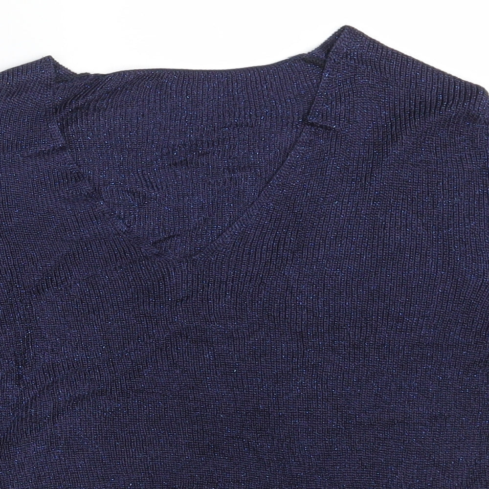 M&S Womens Blue   Pullover Sweatshirt Size 10