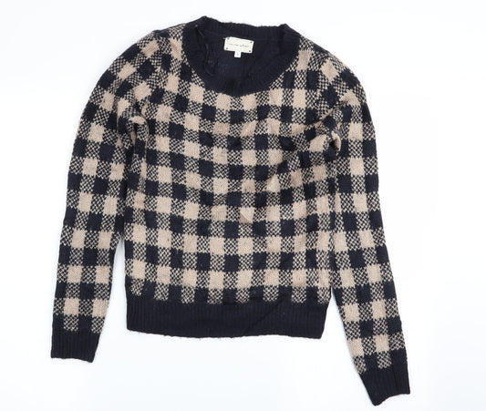 New Look Womens Multicoloured Check  Pullover Jumper Size 6