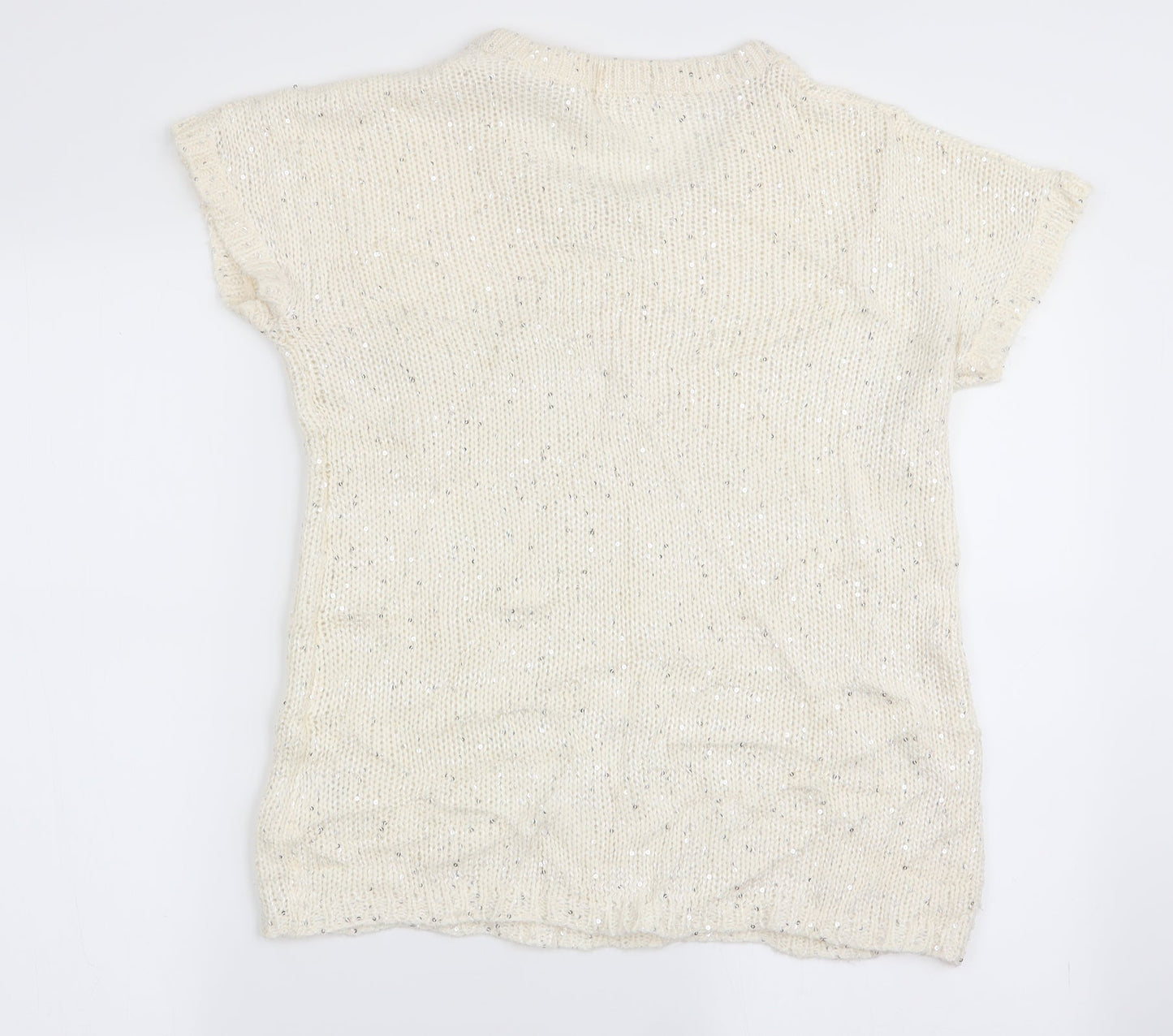 knitwear  Womens White   Basic T-Shirt Size M