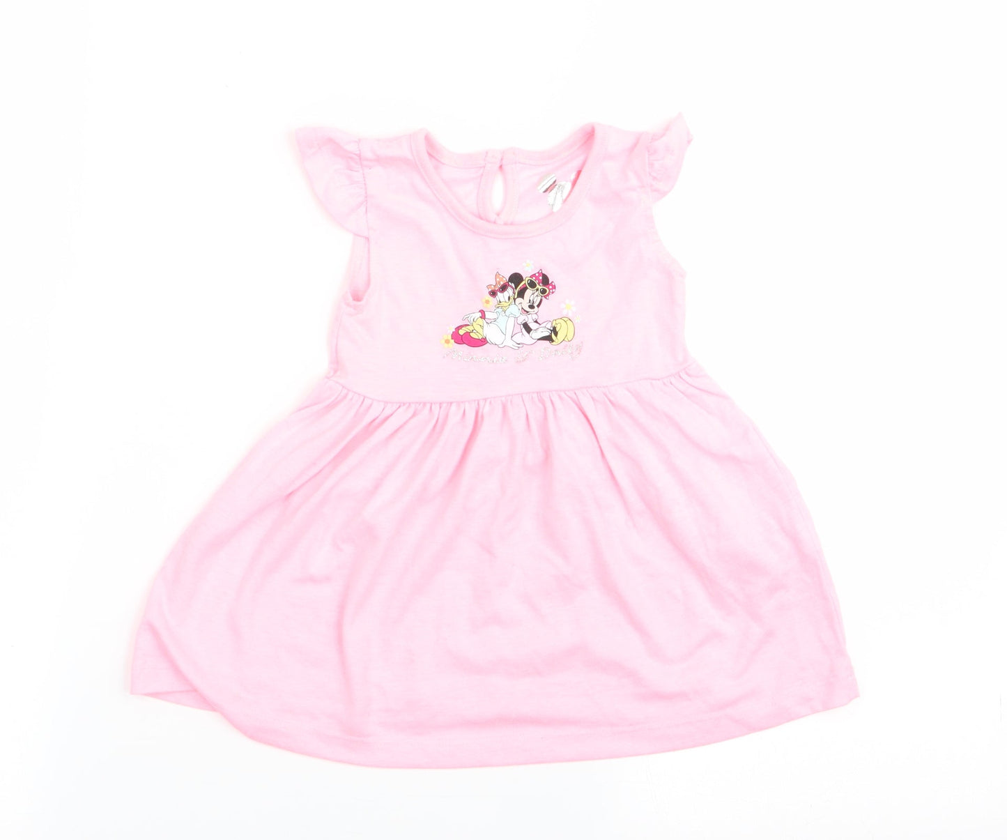Disney Girls Pink   Fit & Flare  Size 6-9 Months