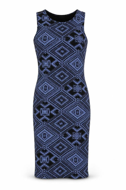 Club L Womens Multicoloured Geometric  Pencil Dress  Size 8