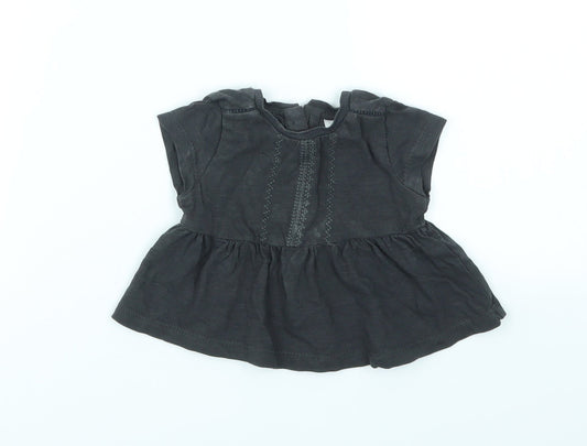 NEXT Girls Black   Basic T-Shirt Size Newborn
