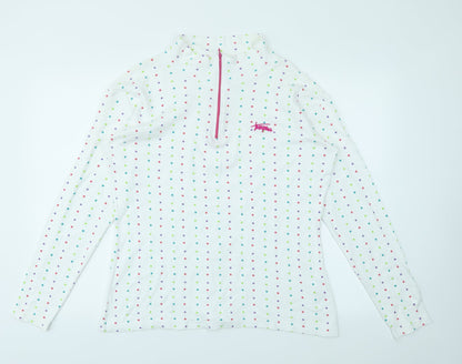 Preloved Tresspass Womens Multicoloured Polka Dot  Pullover Jumper Size 2XL - Front