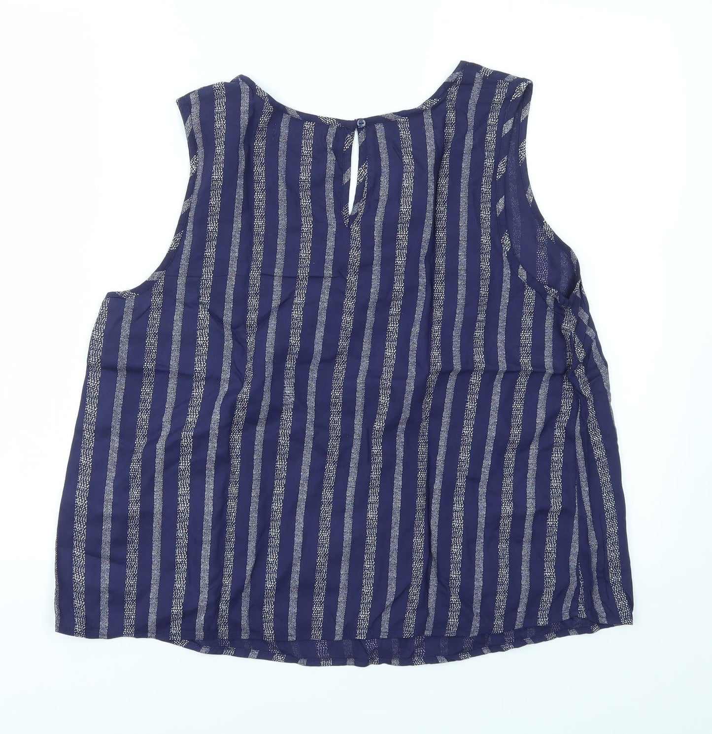 WEEKEND  Womens Blue Geometric  Basic Blouse Size 12