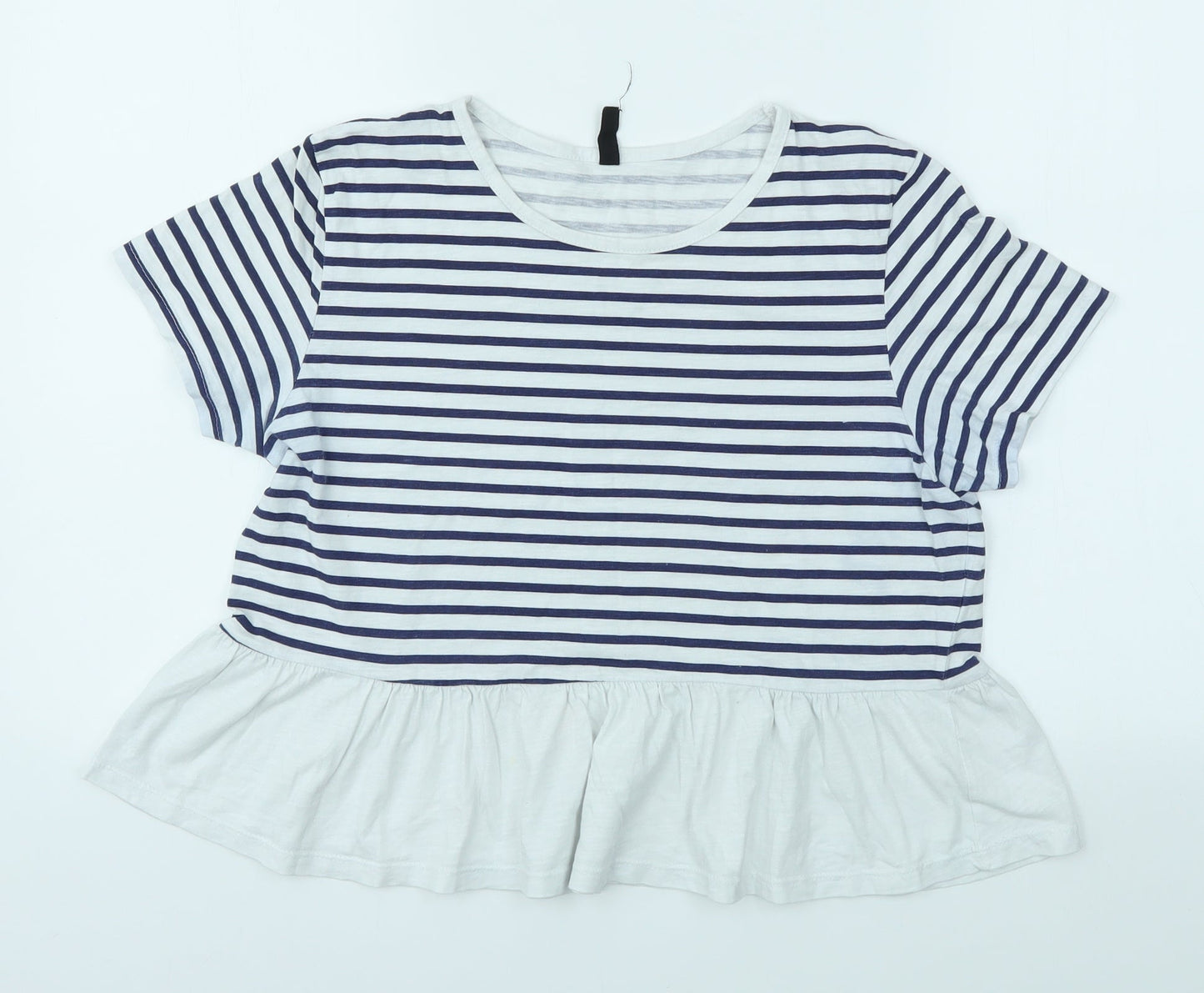 SINSAY Girls Multicoloured Striped  Basic Polo Size L