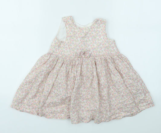 H&M Girls Pink Floral  Fit & Flare  Size 2 Years