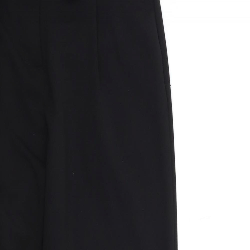Krisp Womens Black   Trousers  Size 8 L25 in