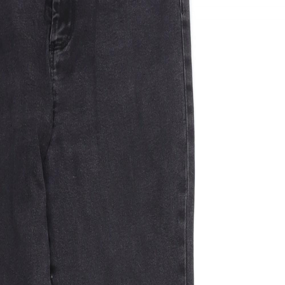 Denim & Co. Womens Black  Denim Skinny Jeans Size 14 L27 in