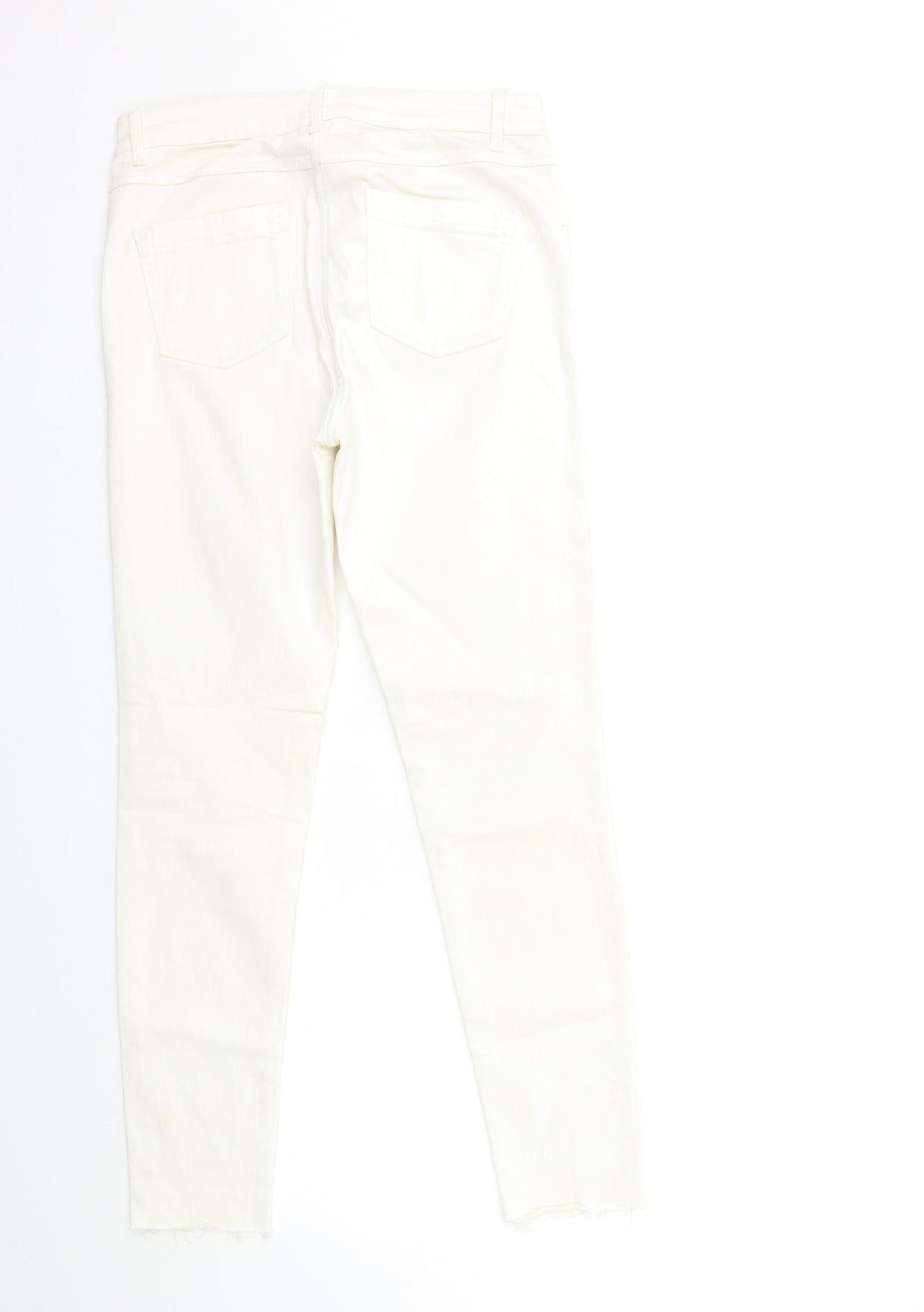 Papaya Womens White  Denim Skinny Jeans Size 10 L28 in