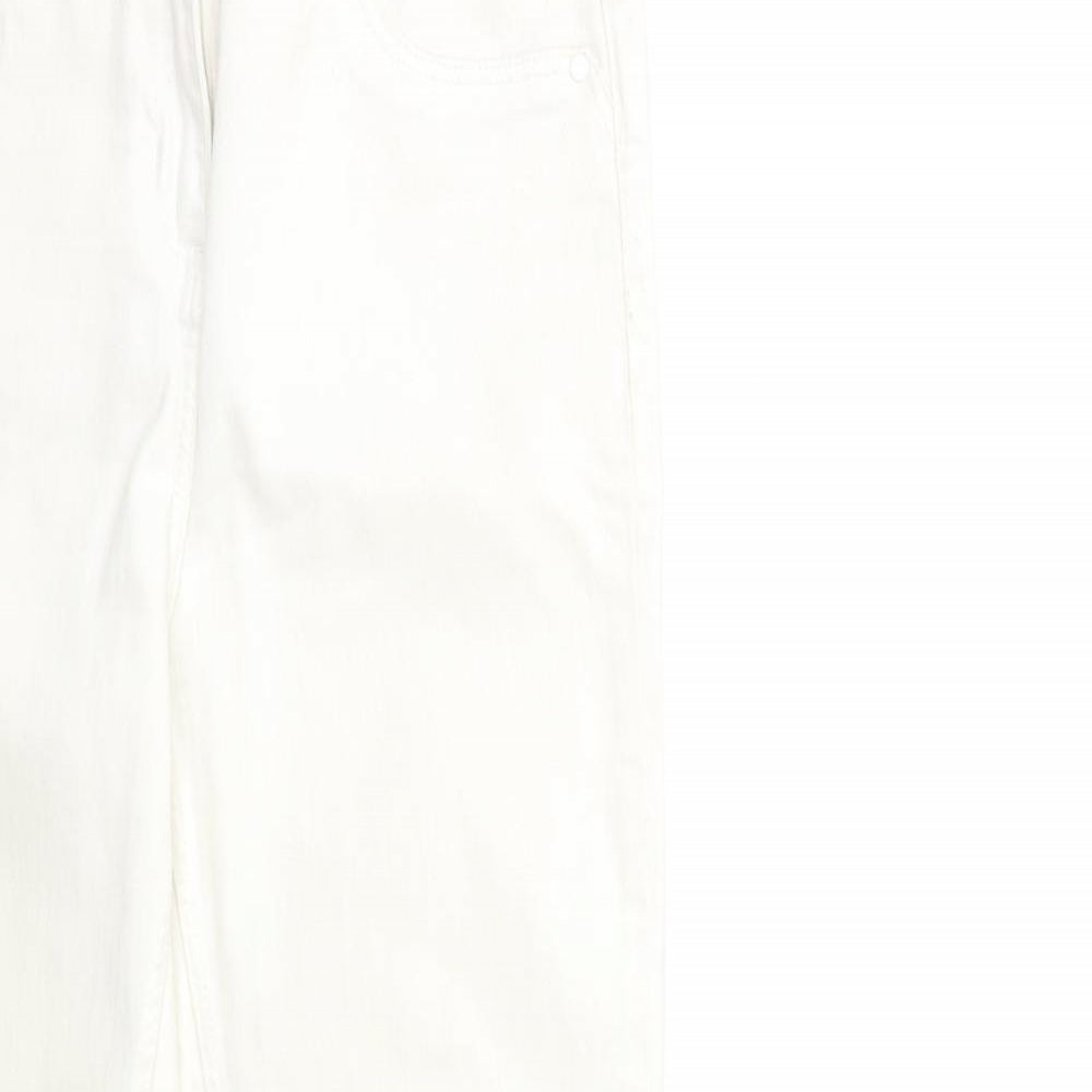 Papaya Womens White  Denim Skinny Jeans Size 10 L28 in