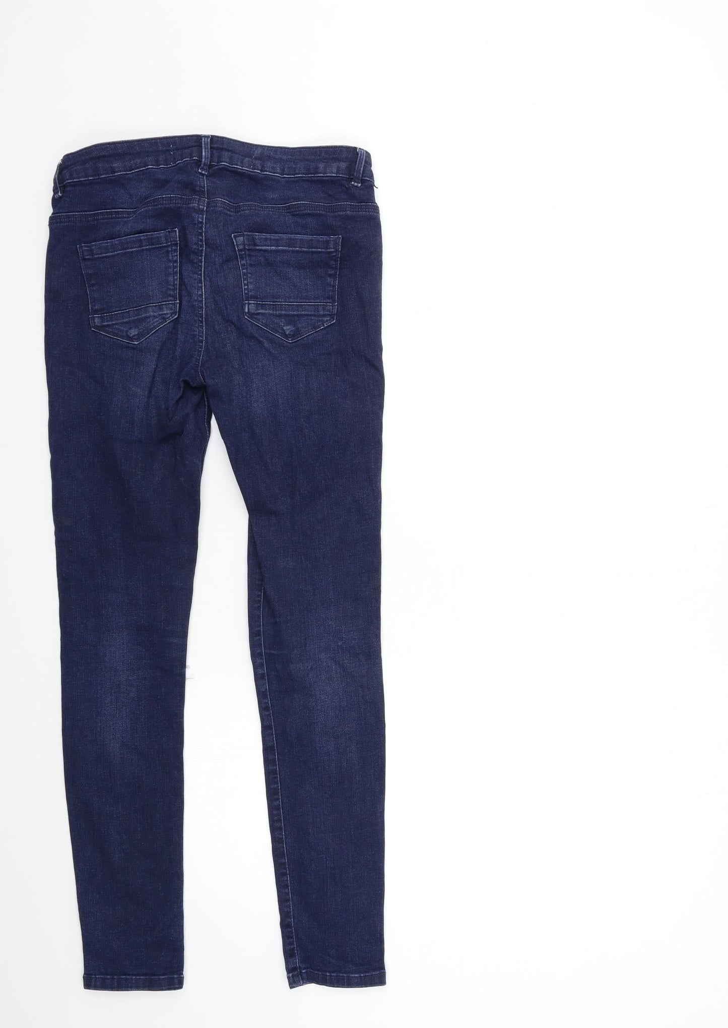 Denim & Co. Womens Blue  Denim Skinny Jeans Size 10 L28 in