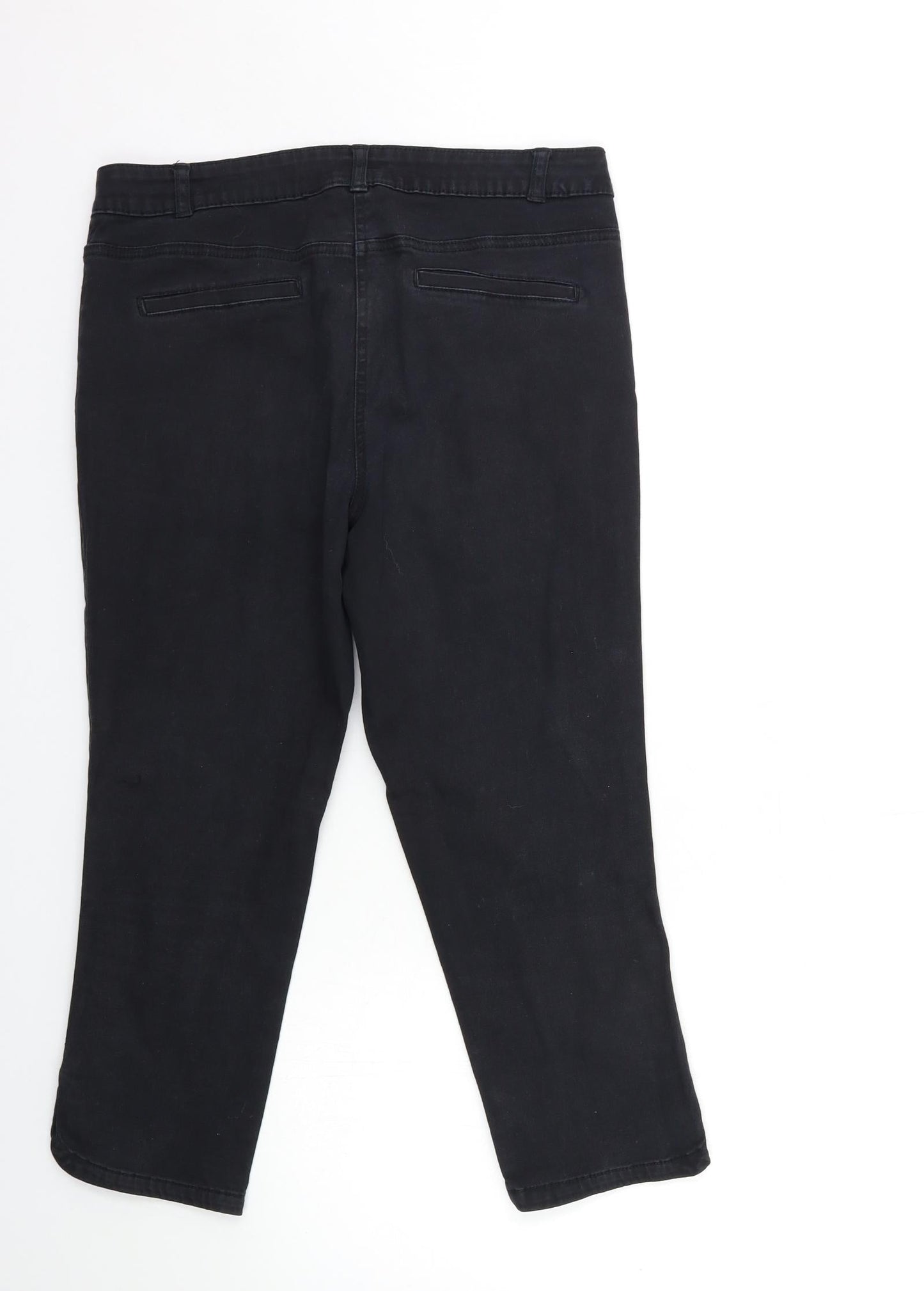 George Womens Black   Trousers  Size 12 L26 in