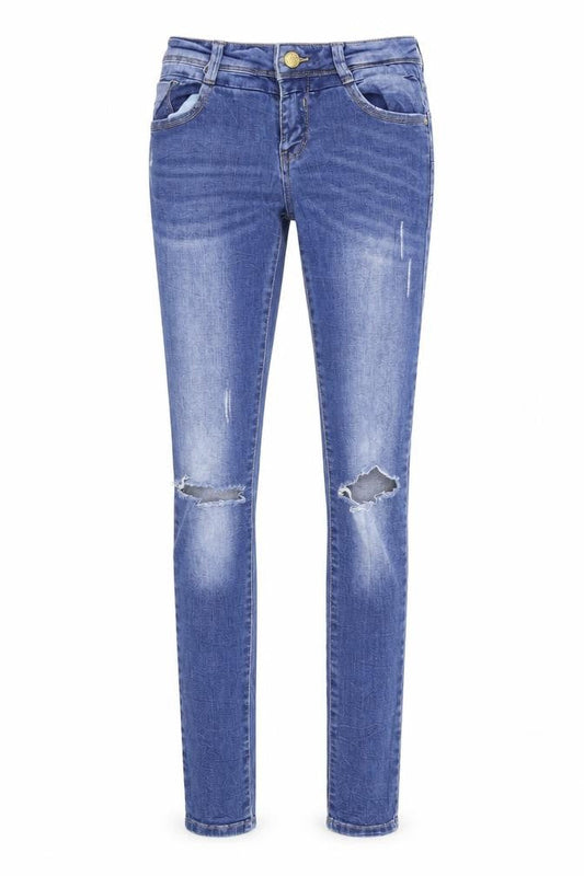TALLY WEiJL Womens Blue  Denim Skinny Jeans Size 36 in L30 in