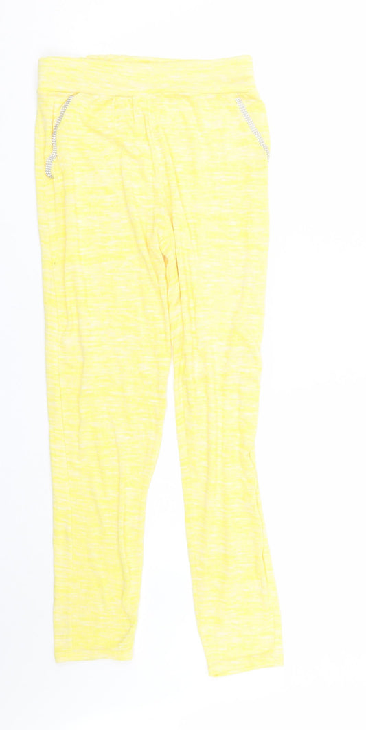 Preworn Womens Yellow Striped  Cami Lounge Pants Size 10