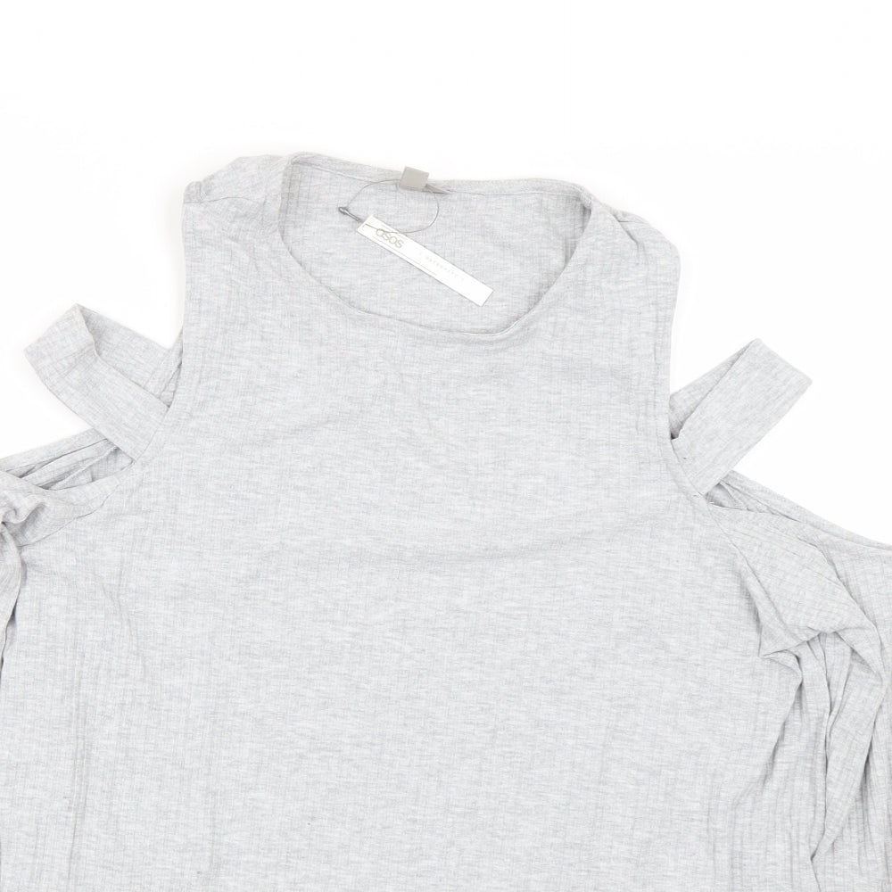 ASOS Womens Grey   Basic T-Shirt Size 12