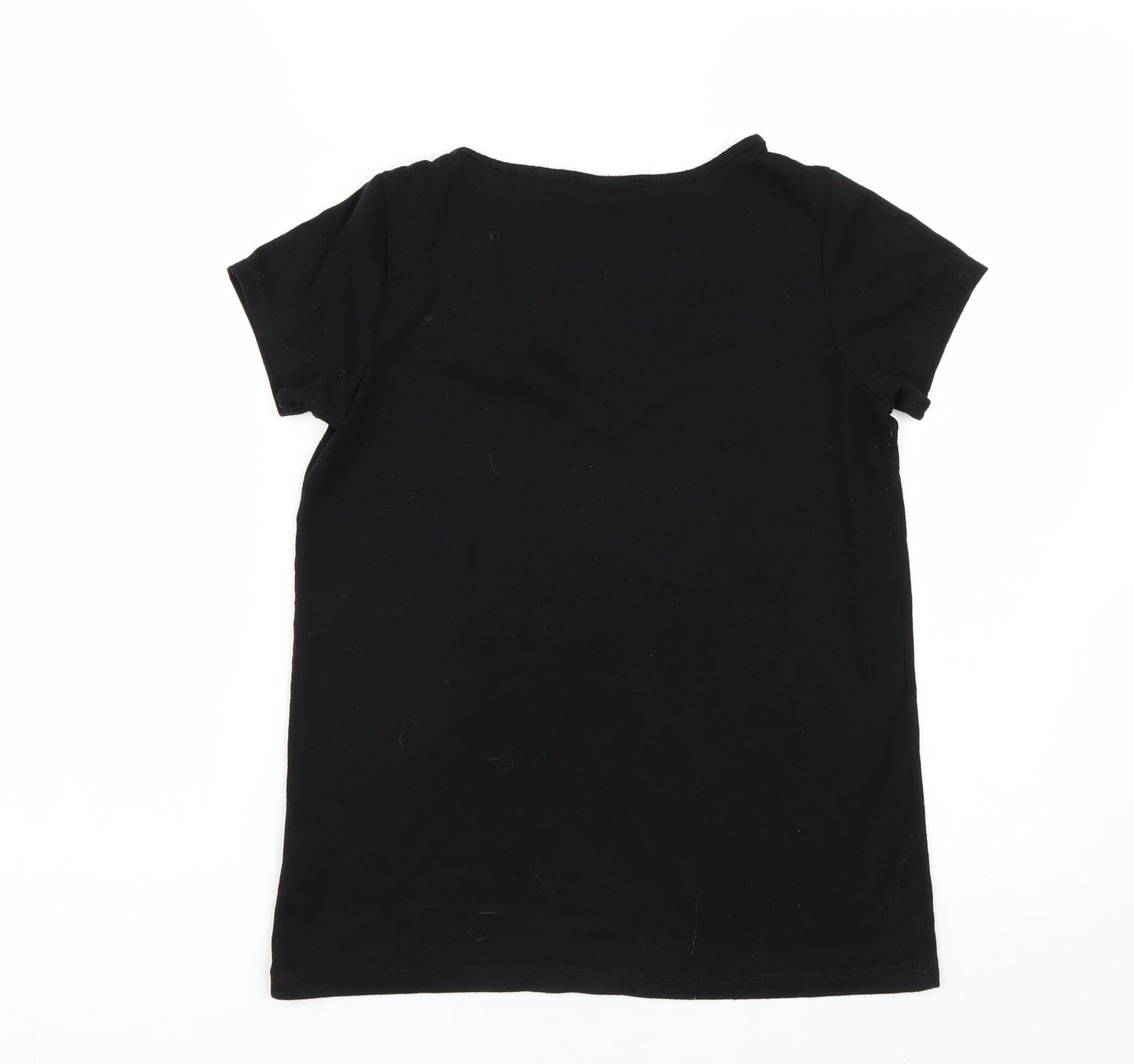 Red Herring Womens Black   Basic T-Shirt Size 8