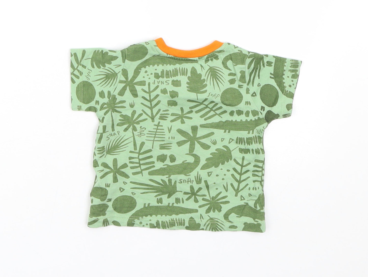 Baby Baby Green Floral  Basic T-Shirt Size 0-3 Months