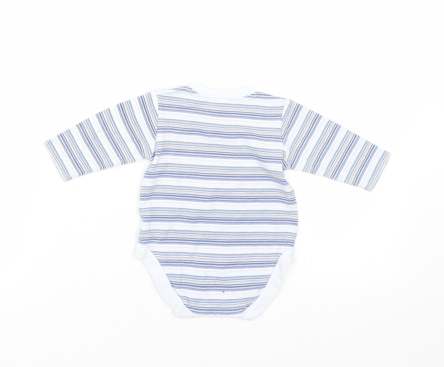 NEXT Baby Blue Striped  Basic T-Shirt Size 3-6 Months