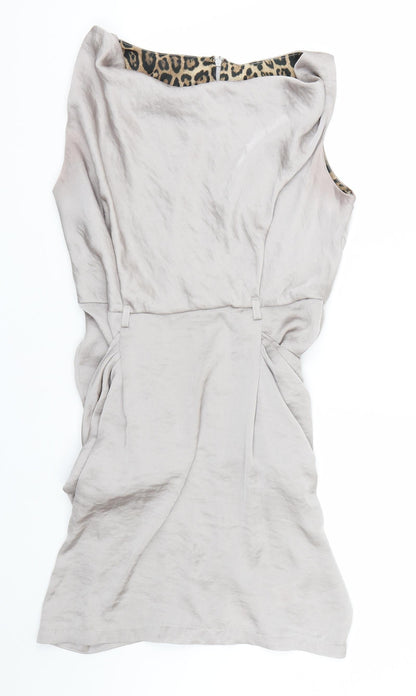Womens Silver   Tank Dress  Size 12
