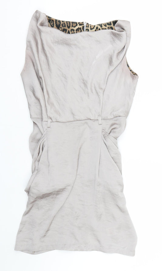 Preworn Womens Silver   Tank Dress  Size 12