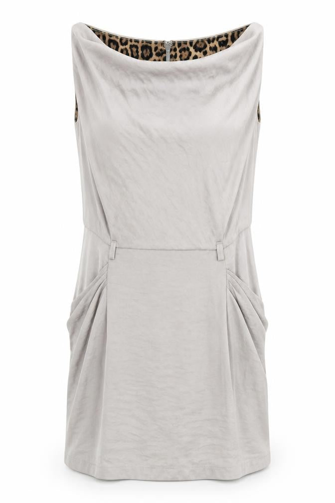 Preworn Womens Silver   Tank Dress  Size 12