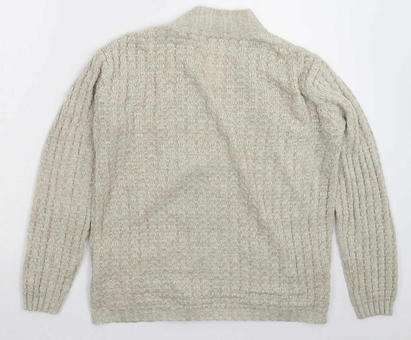 Damart Womens Grey  Knit Cardigan Jumper Size 14