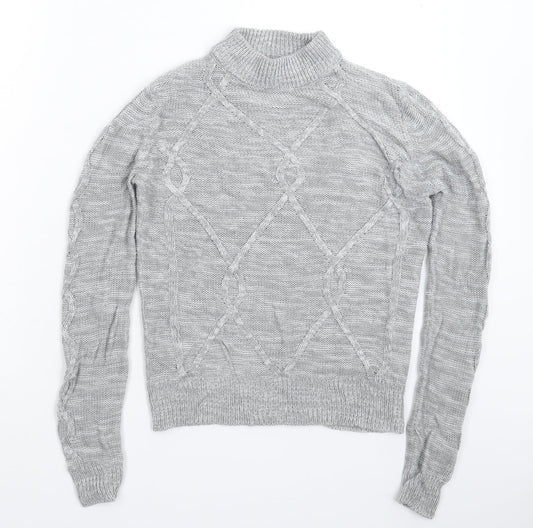 Papaya Womens Grey  Knit Pullover Jumper Size S