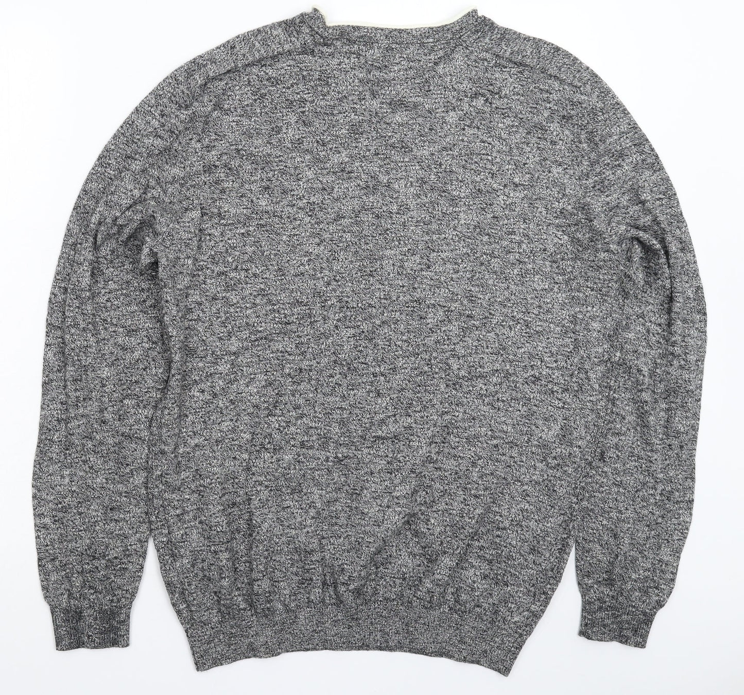 River Island Mens Grey  Knit Pullover Jumper Size L