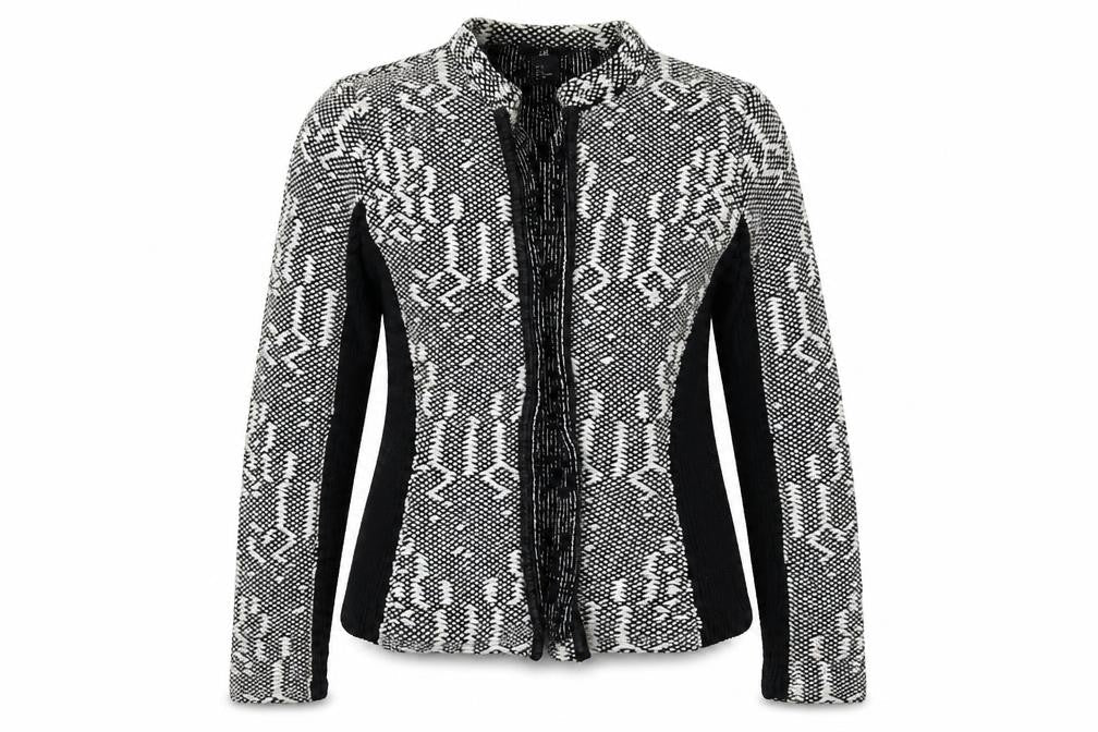 H&M Womens Multicoloured Geometric  Jacket Blazer Size S