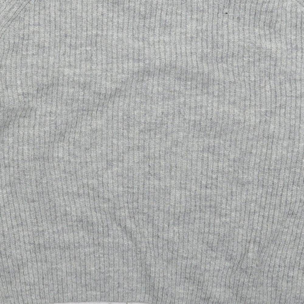 Topshop Womens Grey  Knit Pullover Jumper Size 8