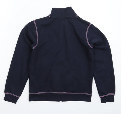 Back view of Beverly Hills Polo Club girls’ blue jacket, size 11-12, years