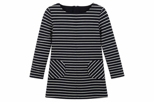 Next Womens Blue Striped  Fit & Flare  Size 8