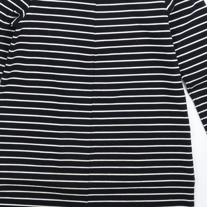 Next Womens Blue Striped  Fit & Flare  Size 8