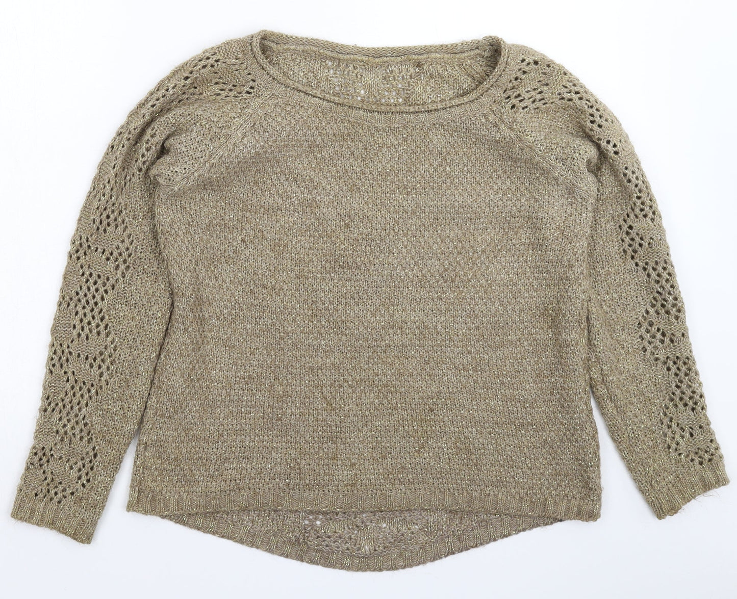 Sosyetic Womens Grey  Knit Pullover Jumper Size L