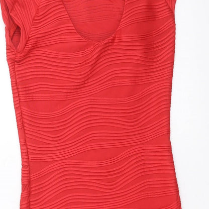 Preloved AX Paris Womens Red Geometric  Mini  Size 8 - Label