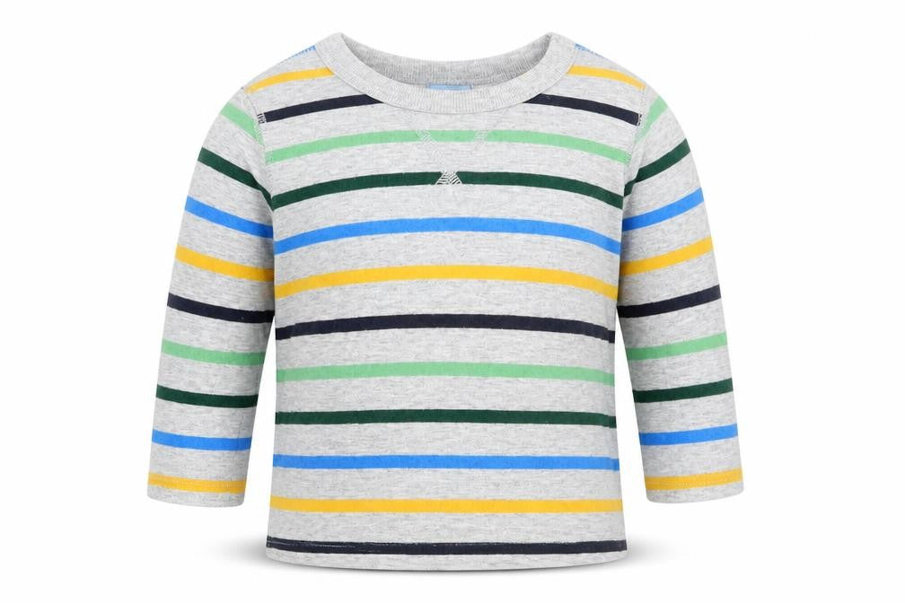 Gap Boys Grey Striped  Basic T-Shirt Size 6-9 Months