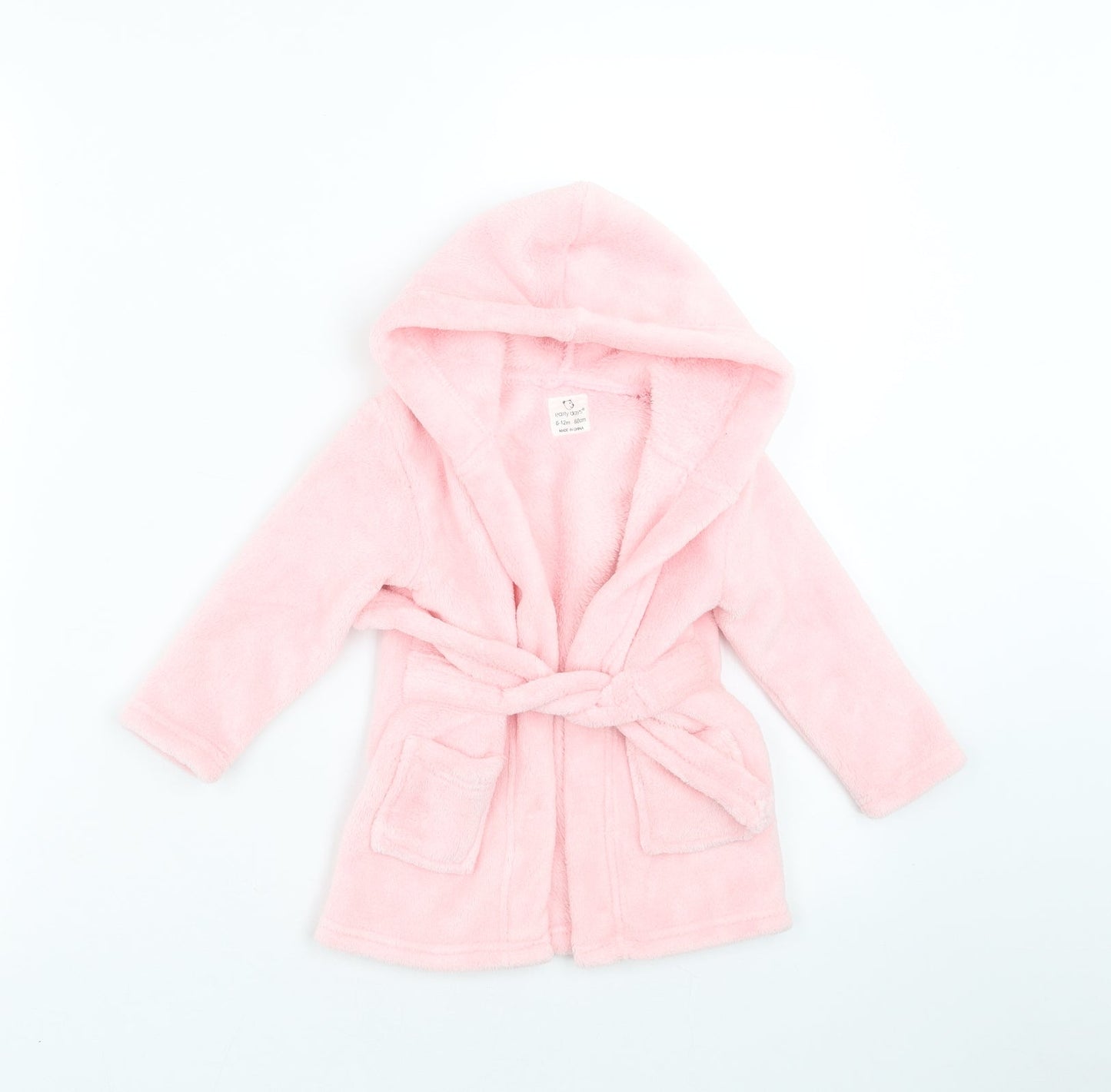 Earlydays Girls Pink Solid   Robe Size 6-9 Months