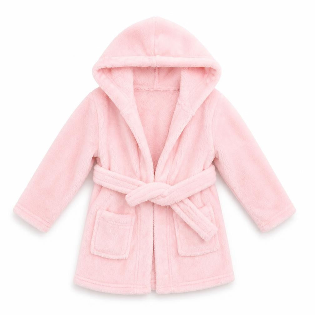 Earlydays Girls Pink Solid   Robe Size 6-9 Months