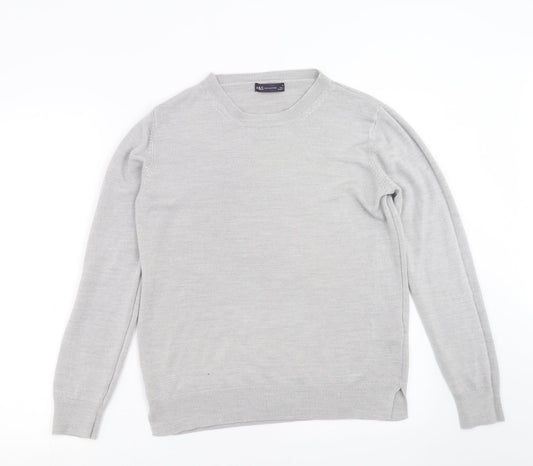 Marks and Spencer Womens Grey  Knit Pullover Jumper Size 14