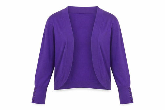 Preworn Womens Purple   Cardigan Jumper Size 12