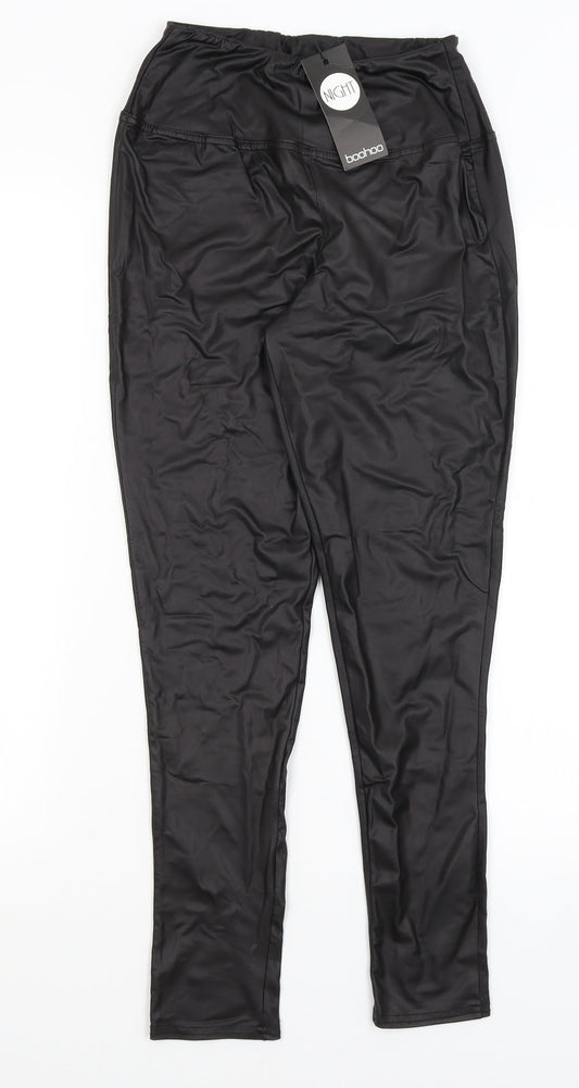 Boohoo Womens Black   Trousers  Size 10 L26 in
