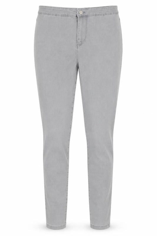 Front view of Denim Co women’s grey skinny jeans, size UK 14, 28-inch leg