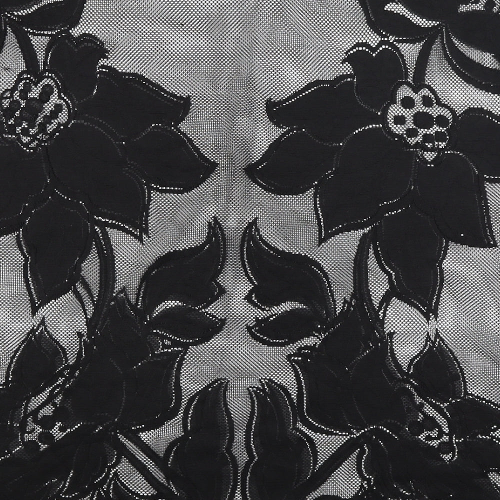 River Island Womens Black Floral  Pullover Jumper Size S