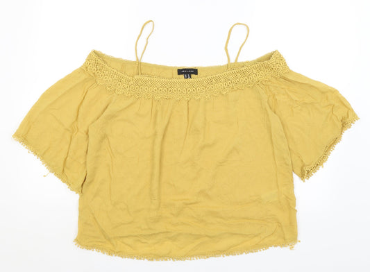 New Look Womens Yellow   Basic Blouse Size 14