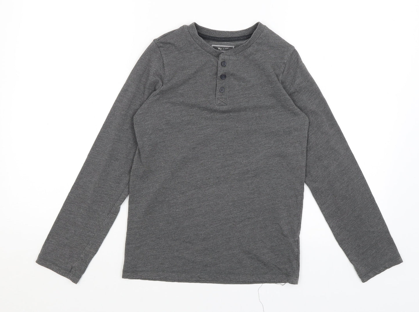 TU Girls Grey   Basic T-Shirt Size 10 Years