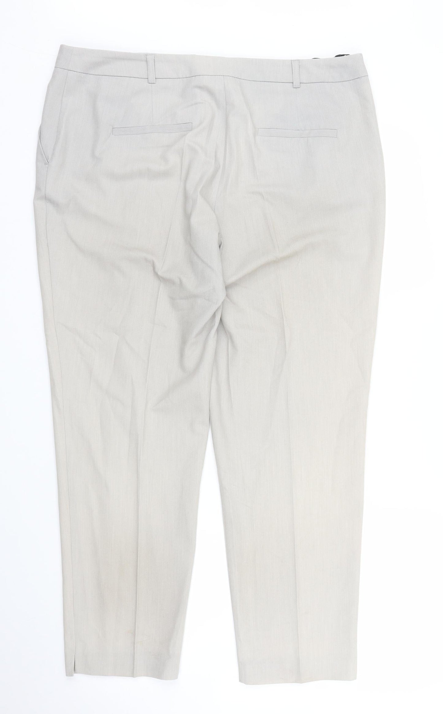 Dorothy Perkins Womens Beige   Pedal Pusher Trousers Size 14 L25 in
